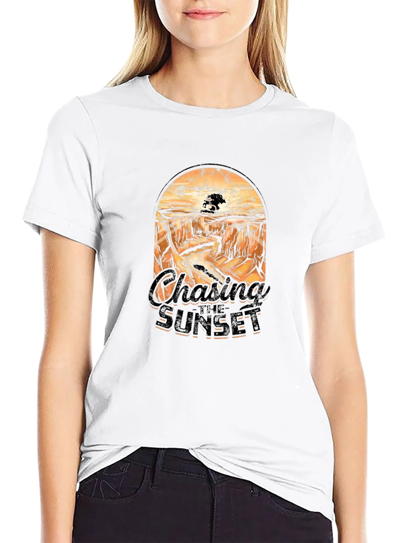 Chasing Sunset Graphic Tee - Desert Canyon Print