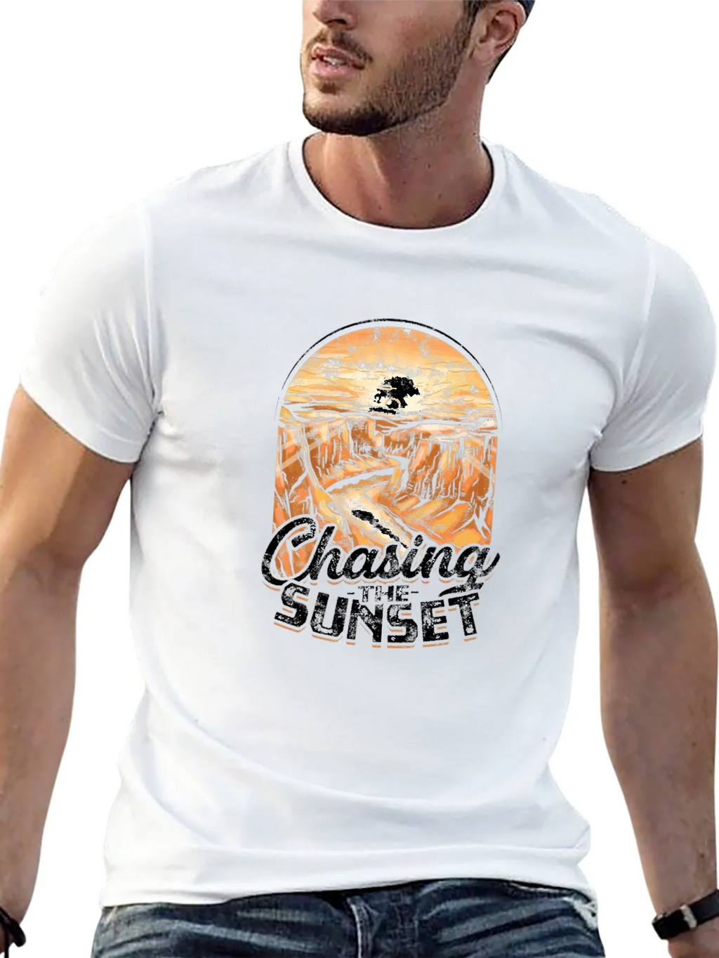 Chasing Sunset Graphic Tee - Desert Canyon Print