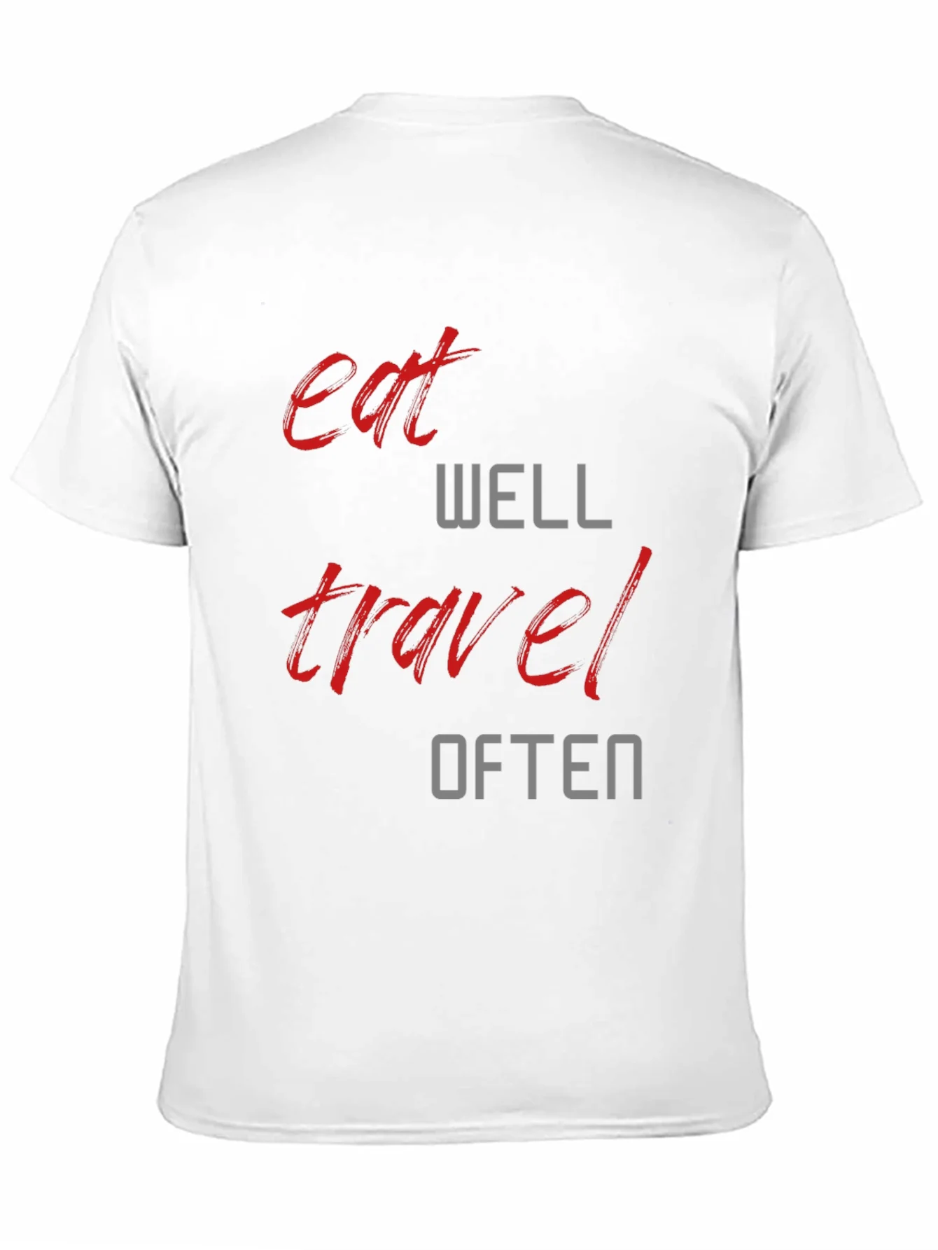 Eat Well Travel Often Graphic Tee - Black T-Shirt