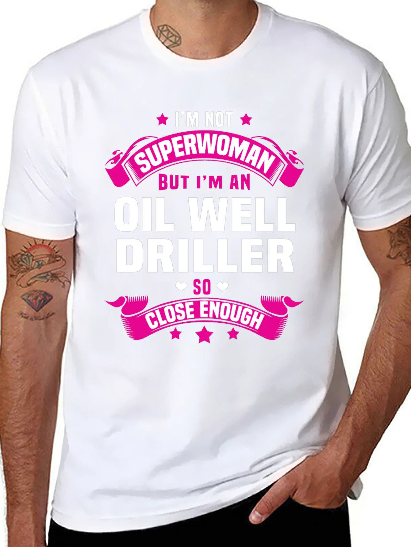 Oil Well Driller Novelty Graphic T-Shirt
