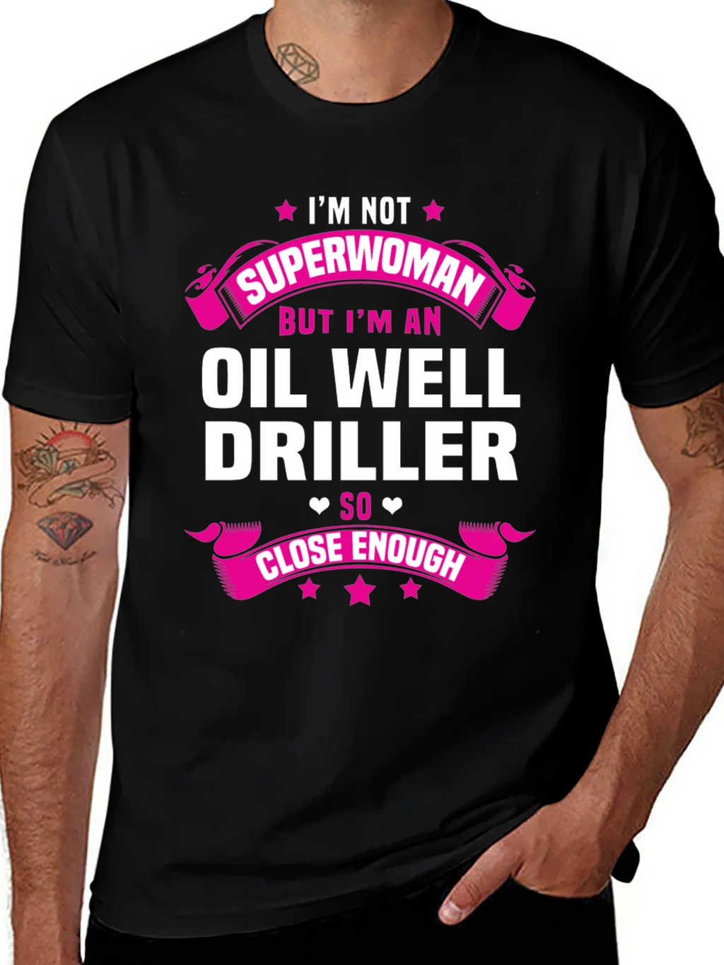 Oil Well Driller Novelty Graphic T-Shirt