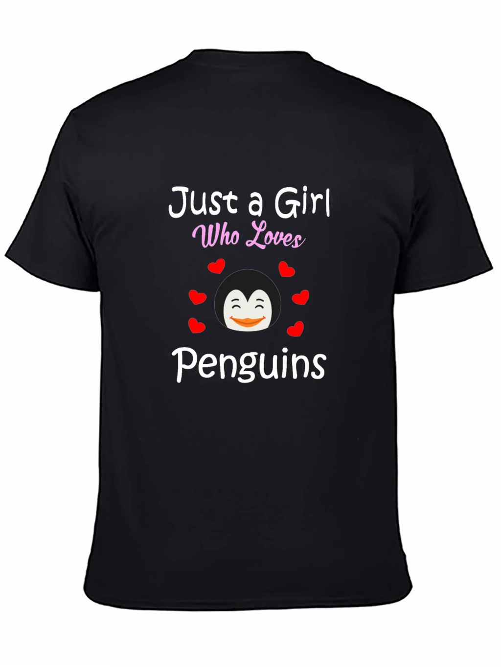 Just a Girl Who Loves Penguins Graphic Tee