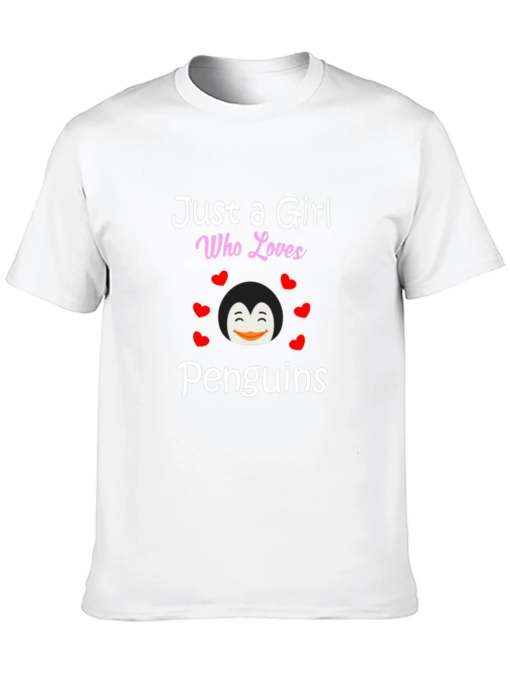 Just a Girl Who Loves Penguins Graphic Tee