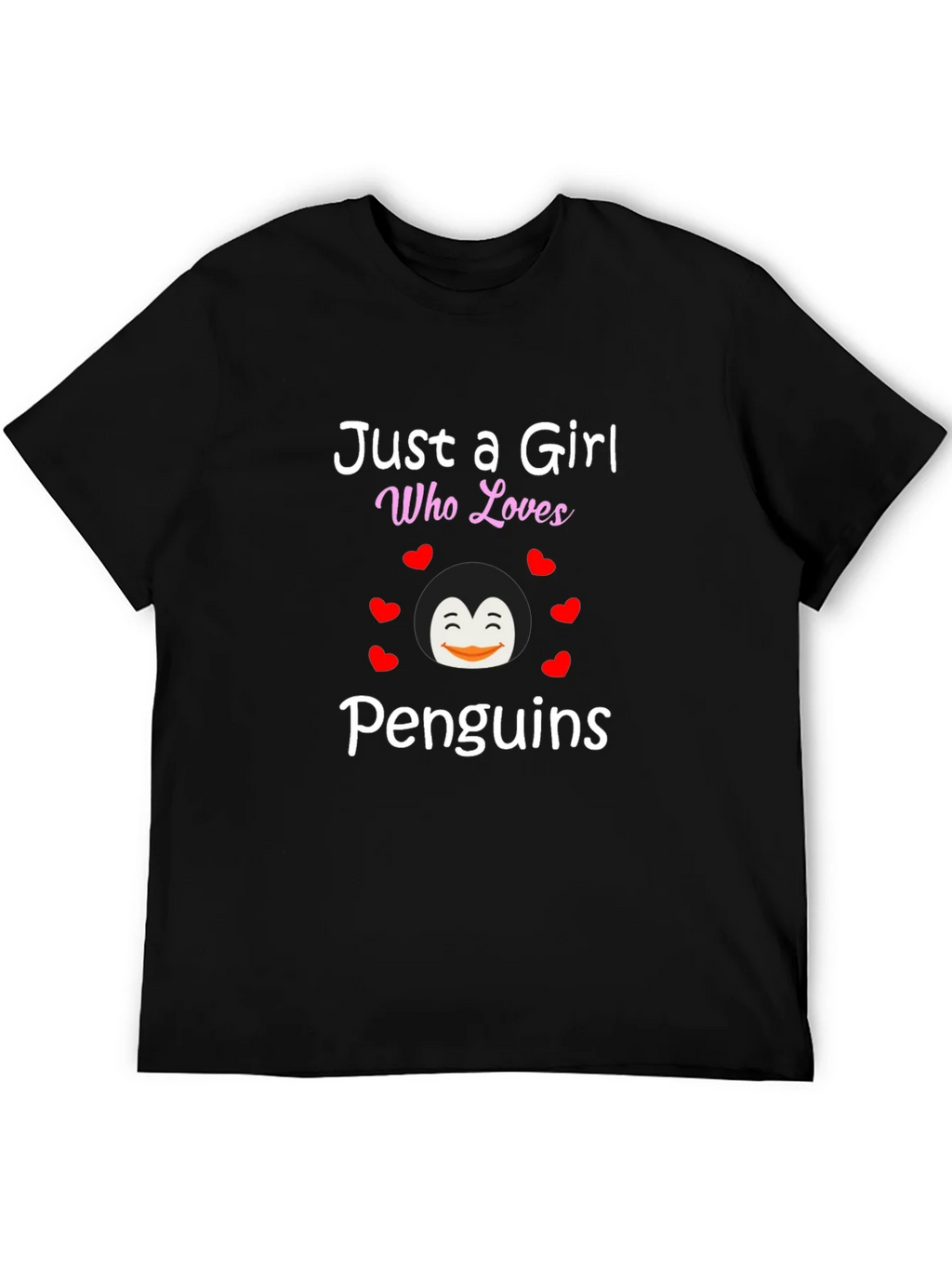 Just a Girl Who Loves Penguins Graphic Tee