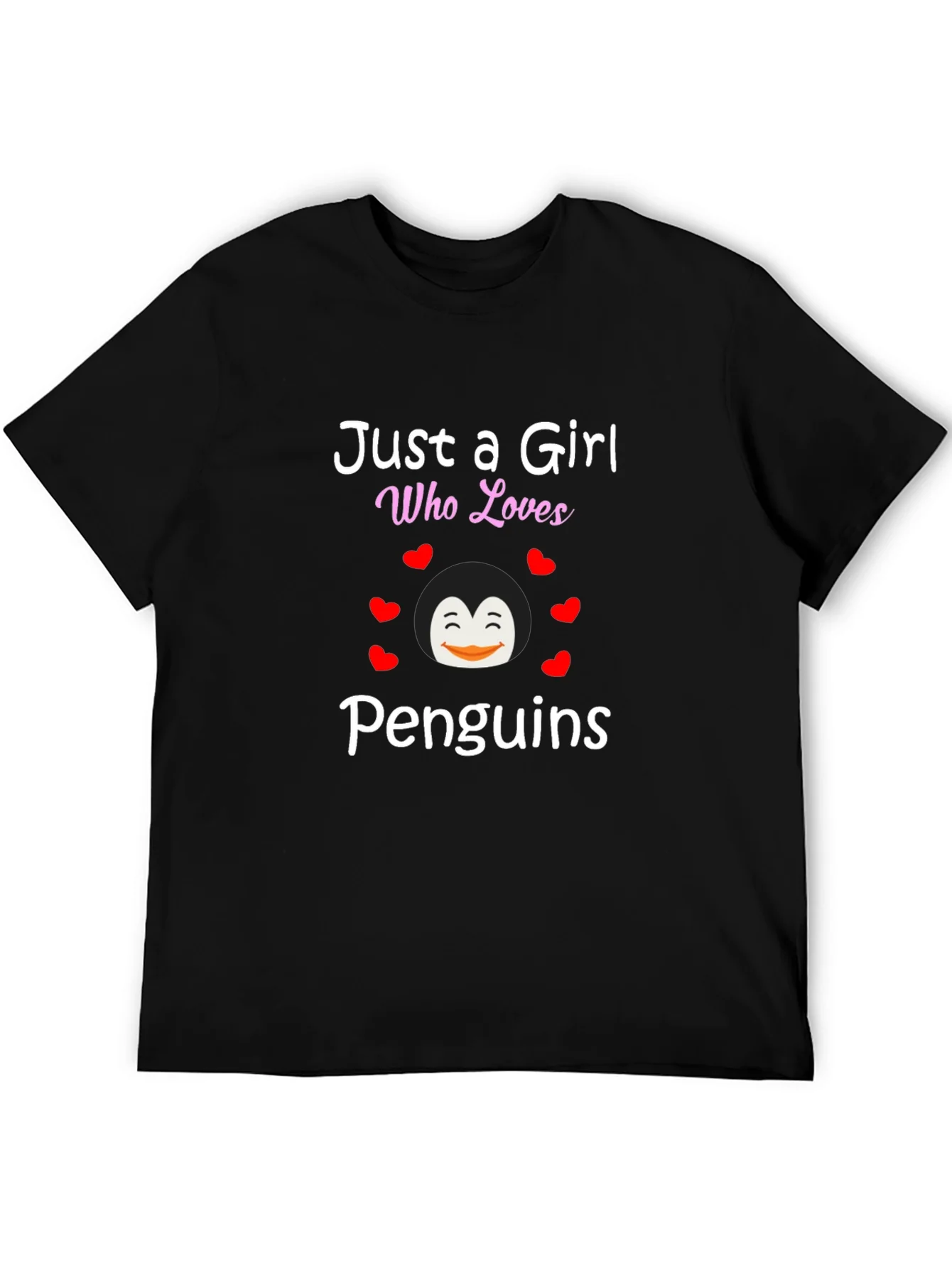 Just a Girl Who Loves Penguins Graphic Tee