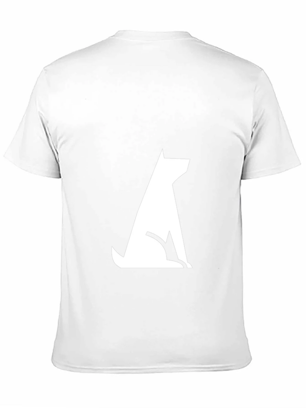 Modern Dog Silhouette Tee - Black