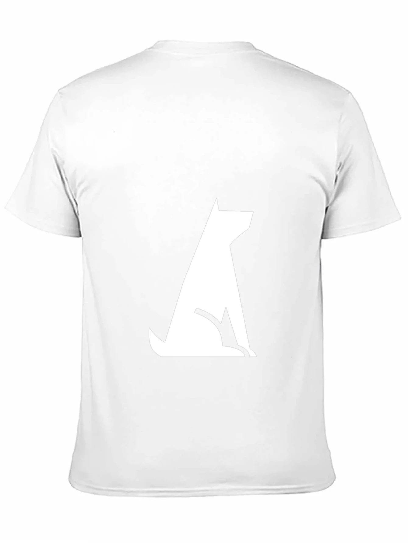 Modern Dog Silhouette Tee - Black