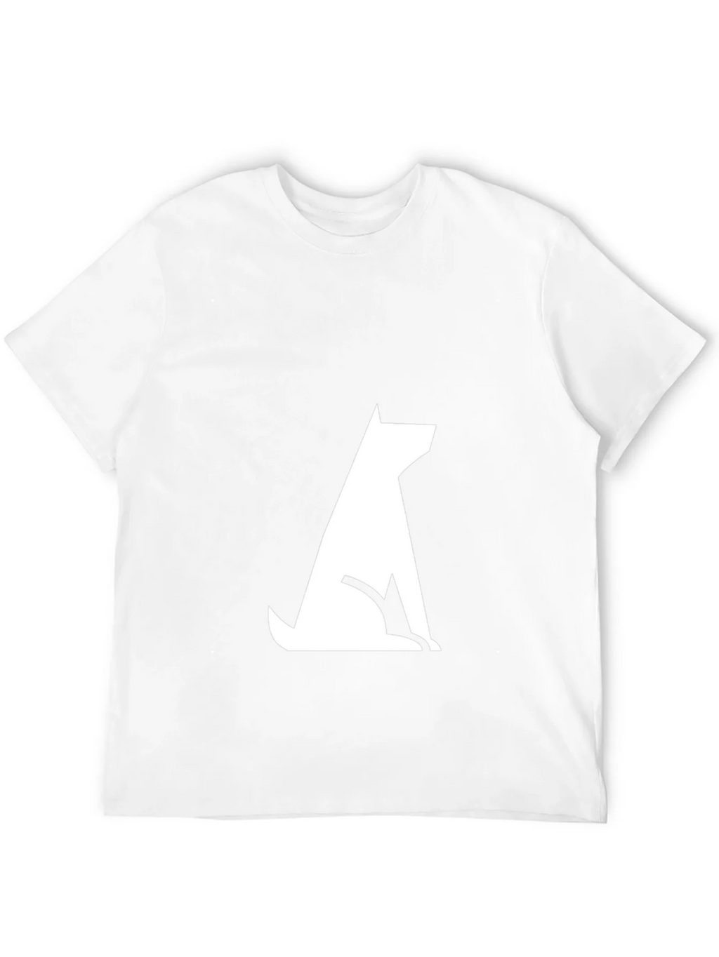 Modern Dog Silhouette Tee - Black