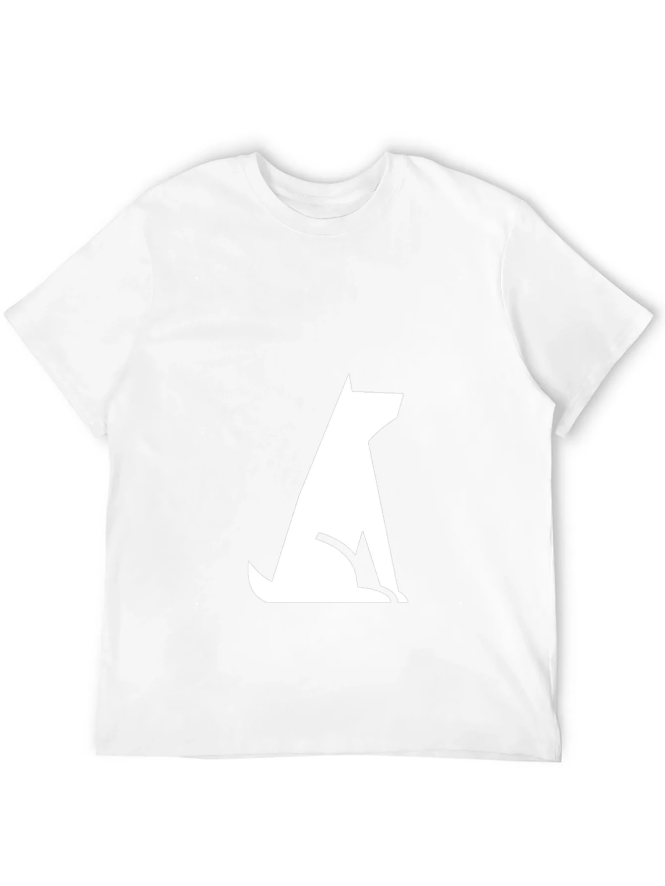 Modern Dog Silhouette Tee - Black