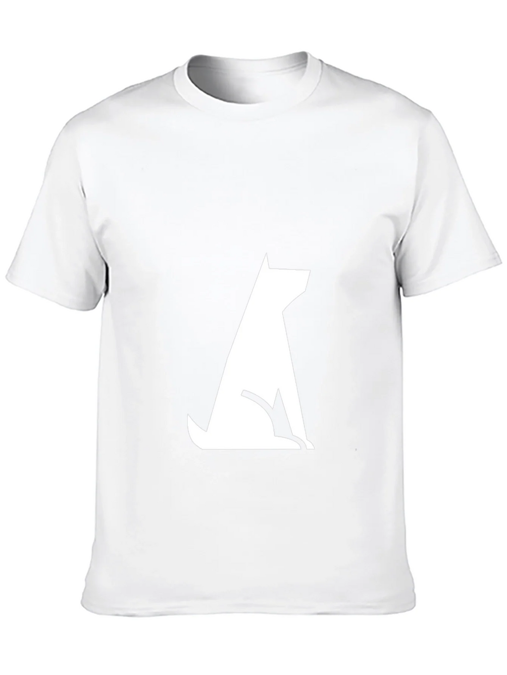Modern Dog Silhouette Tee - Black