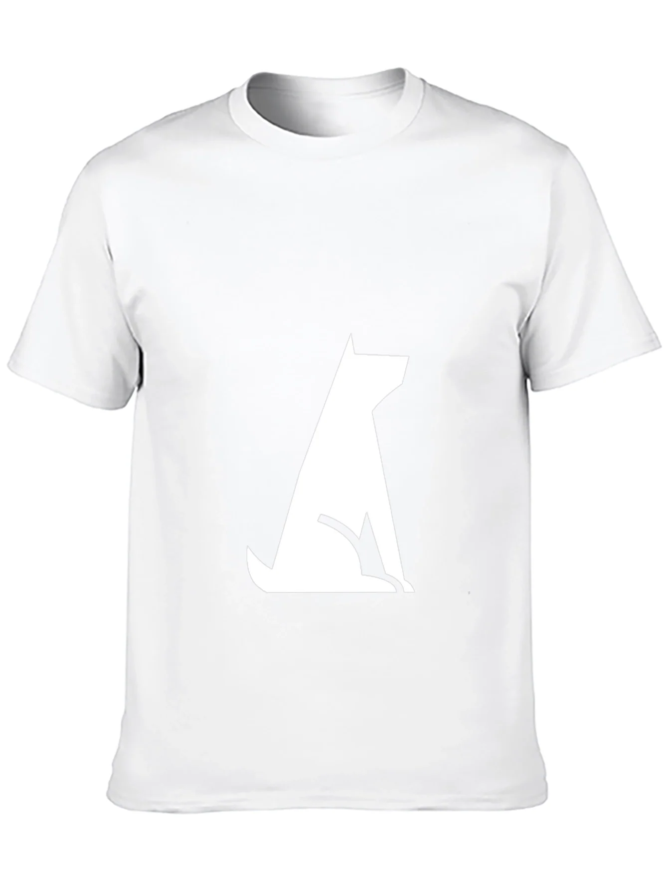 Modern Dog Silhouette Tee - Black