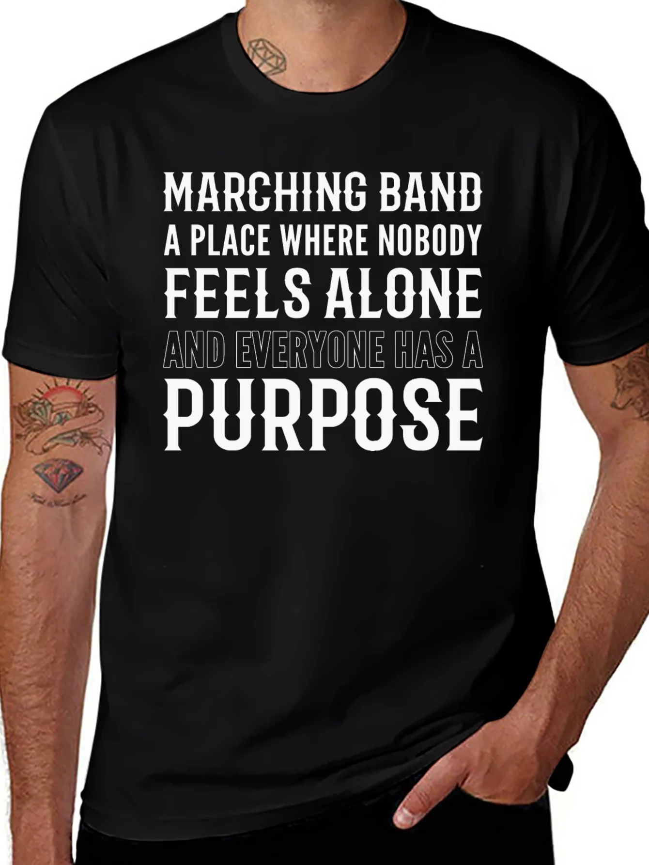 Marching Band T-Shirt - Feels Alone Purpose