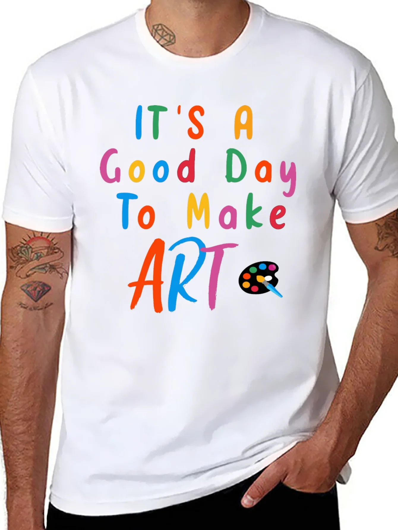 Its a Good Day to Make Art - Black T-Shirt