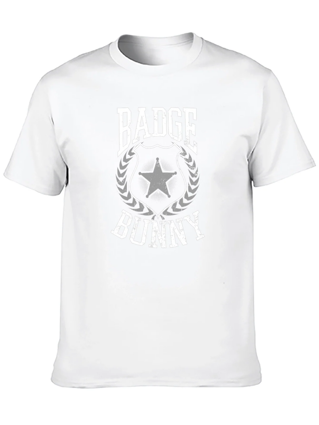 Badge Bunny Graphic T-Shirt - Black Crew Neck Tee