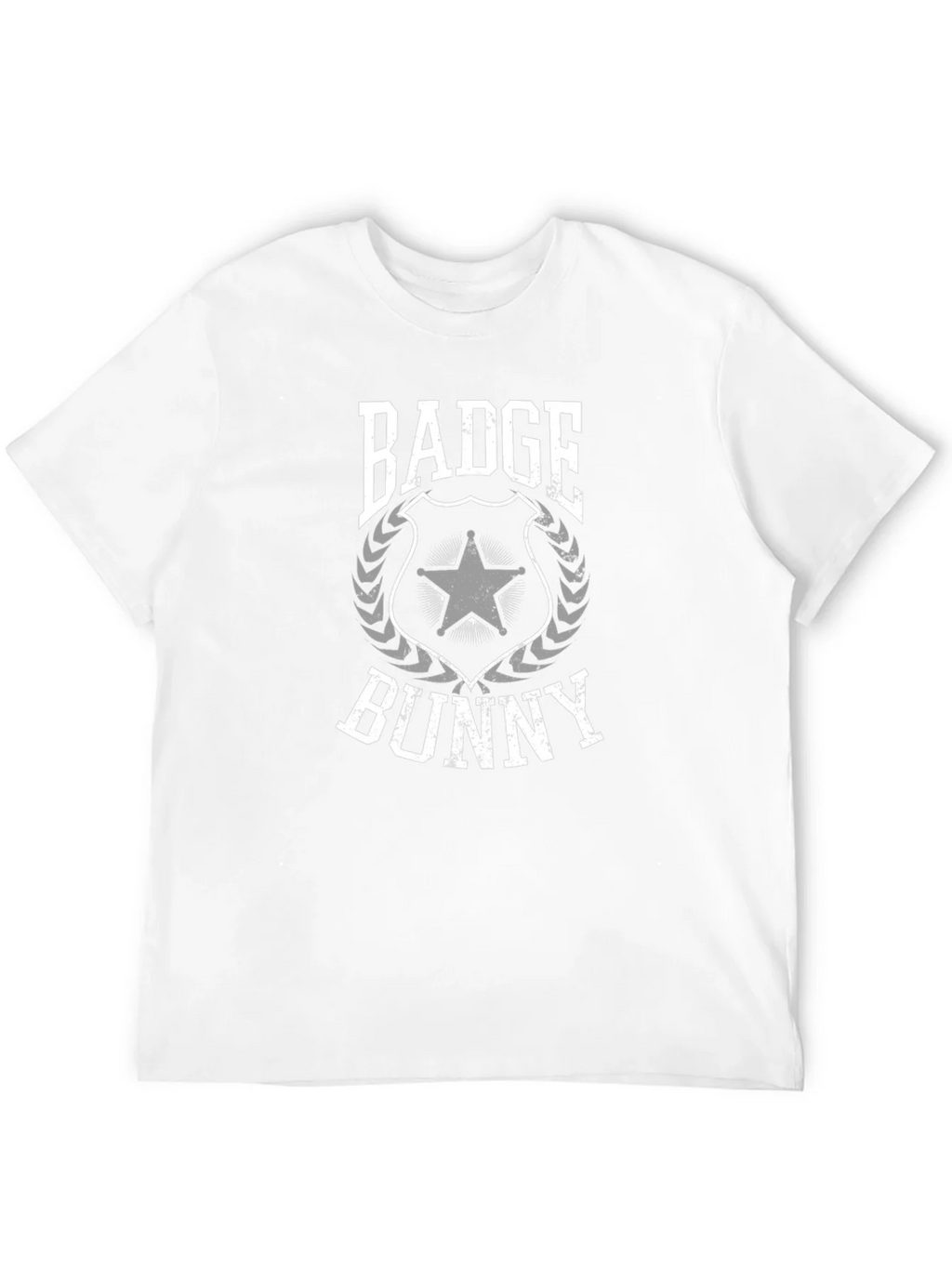 Badge Bunny Graphic T-Shirt - Black Crew Neck Tee