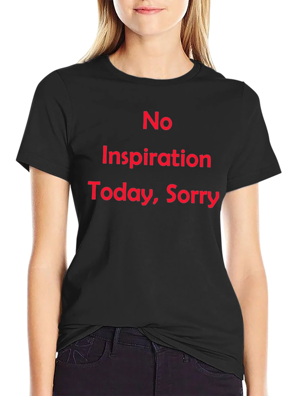 No Inspiration Today Funny T-Shirt