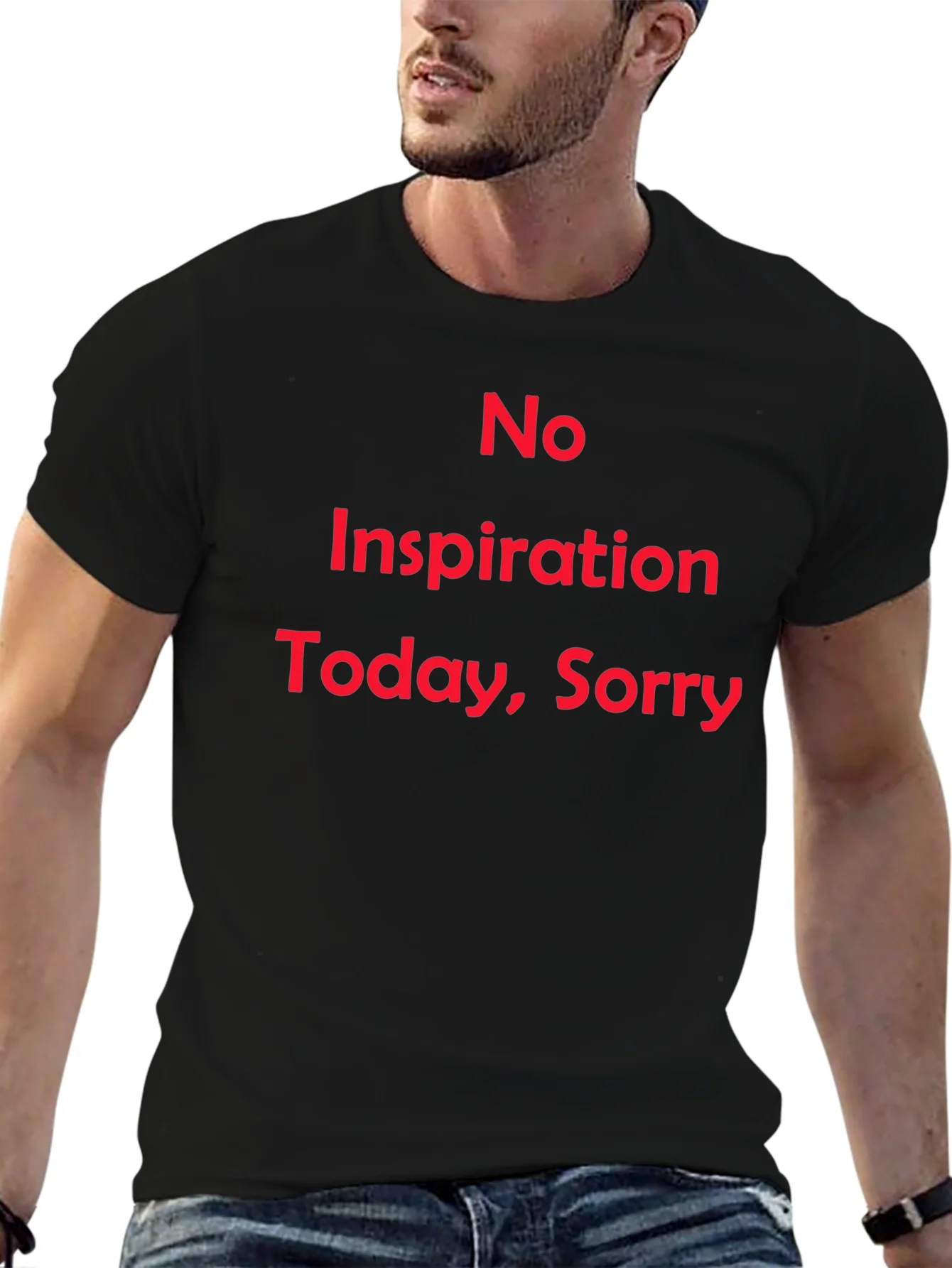 No Inspiration Today Funny T-Shirt