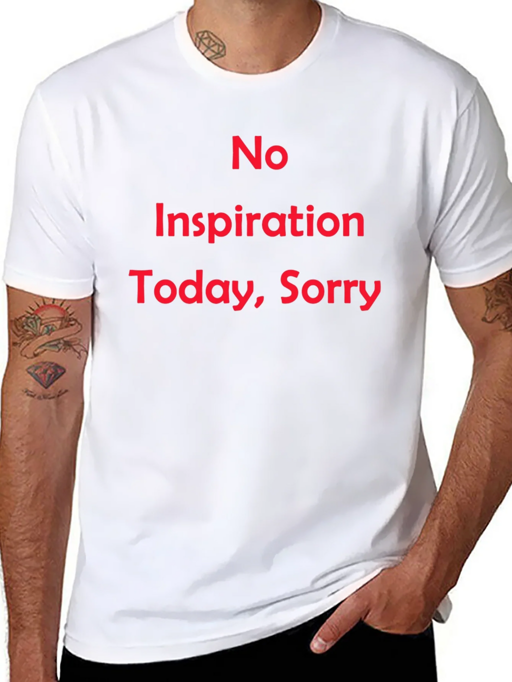 No Inspiration Today Funny T-Shirt