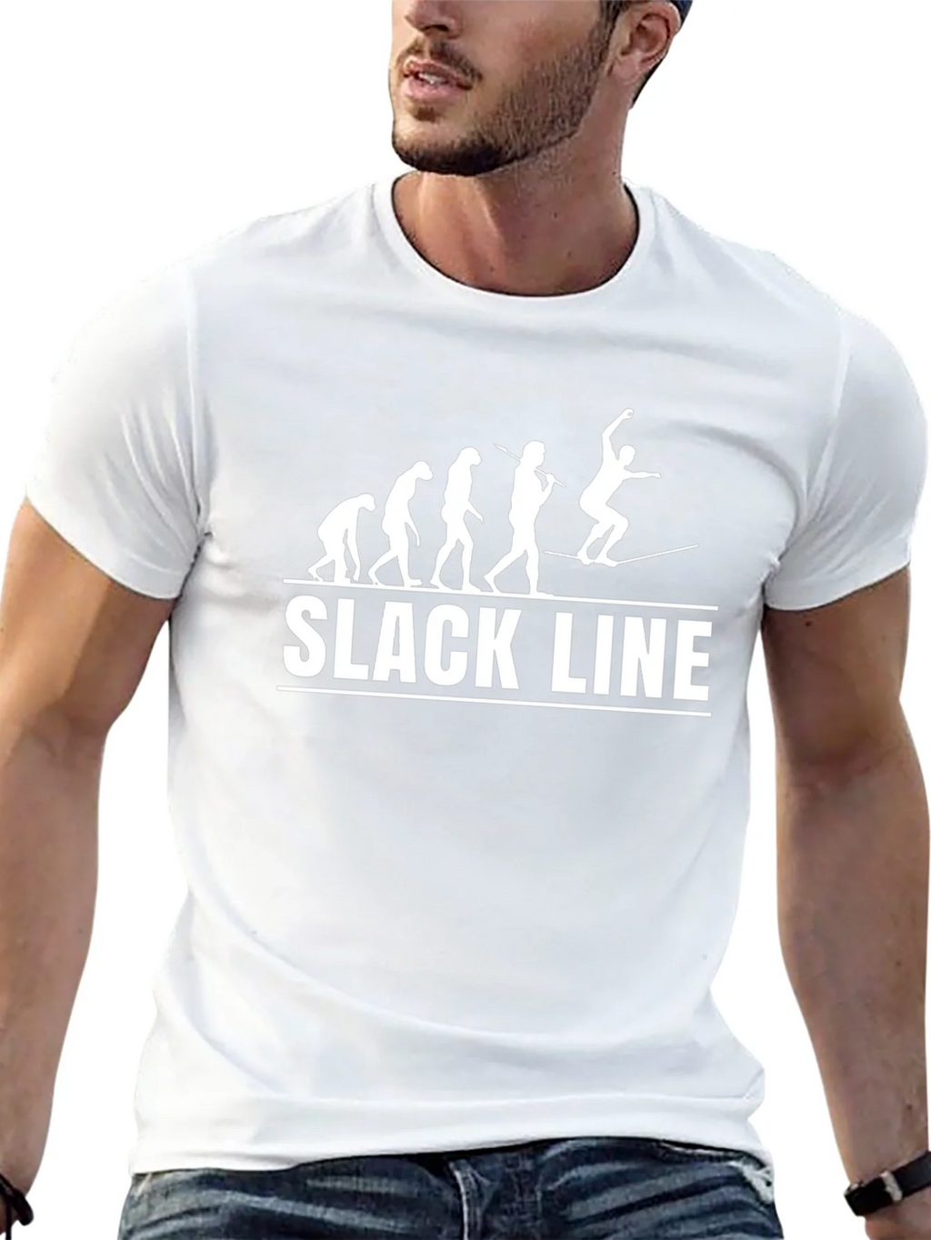 Slackline Evolution Mens Black T-Shirt