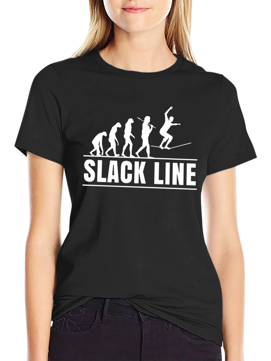 Slackline Evolution Mens Black T-Shirt
