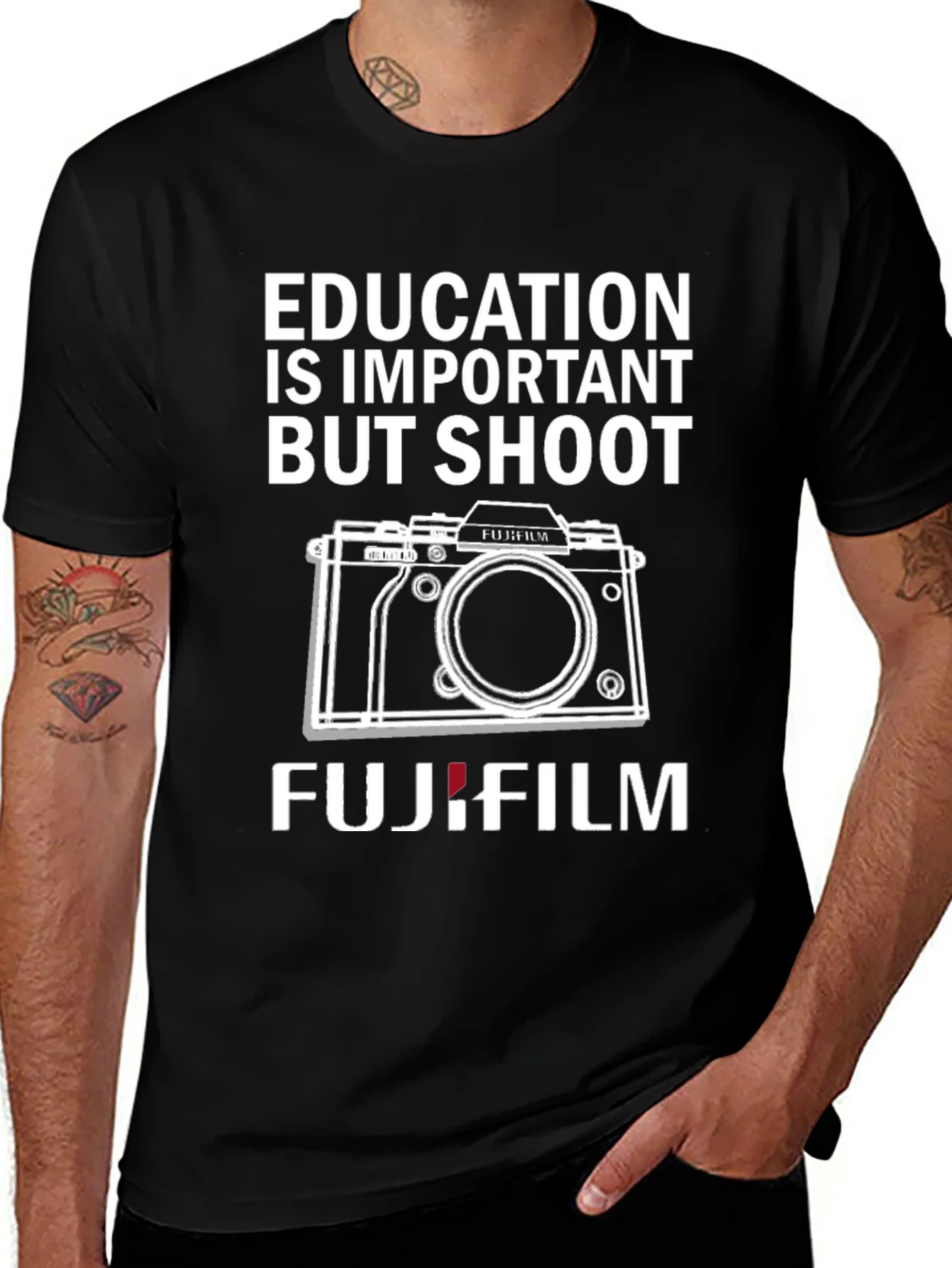 Education Is Important But Shoot Fujifilm T-Shirt