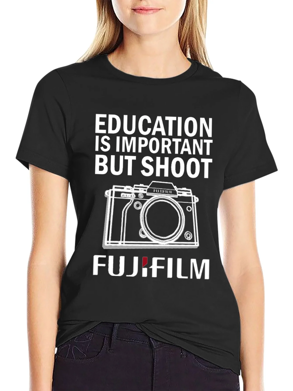 Education Is Important But Shoot Fujifilm T-Shirt