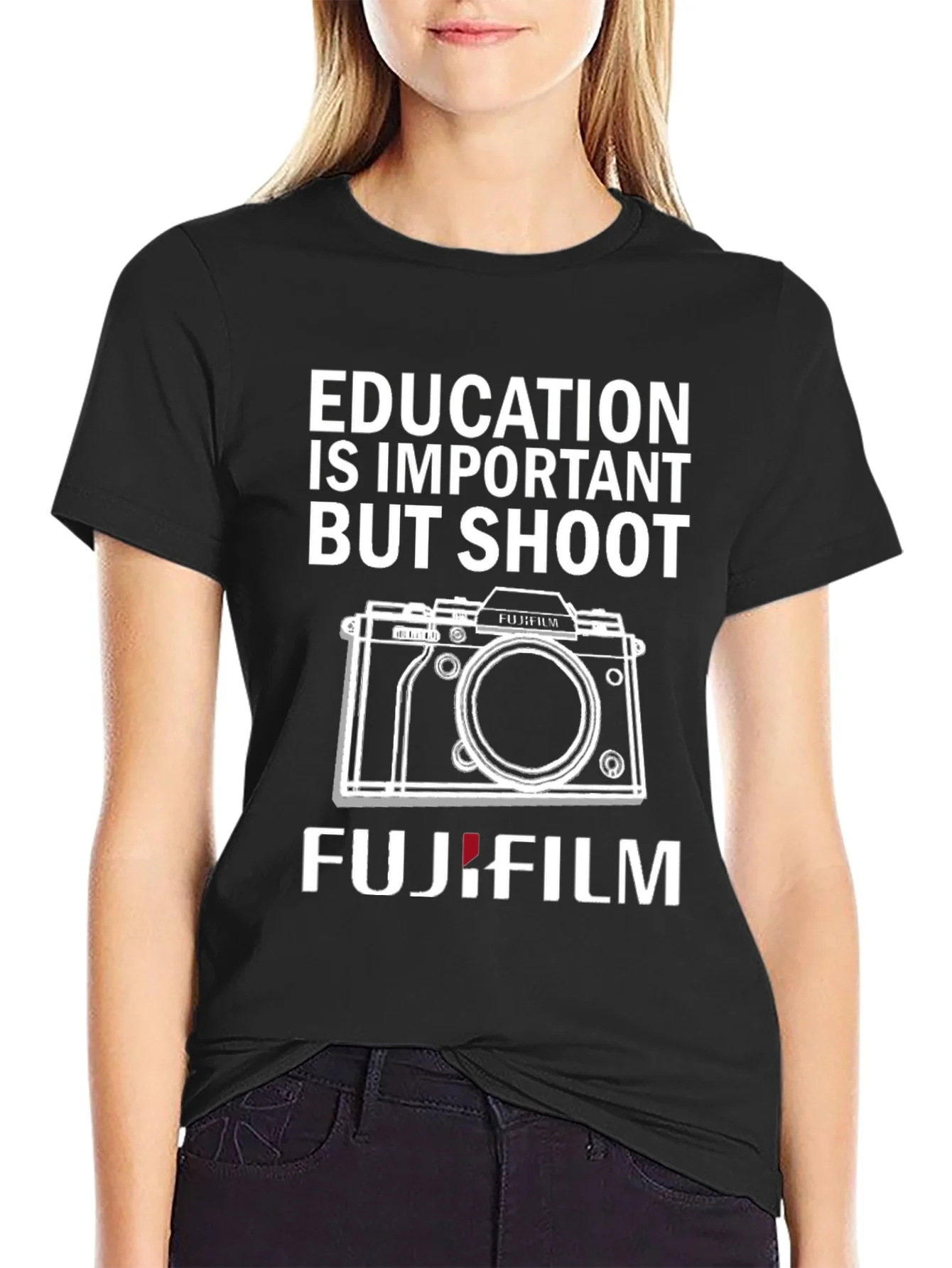 Education Is Important But Shoot Fujifilm T-Shirt