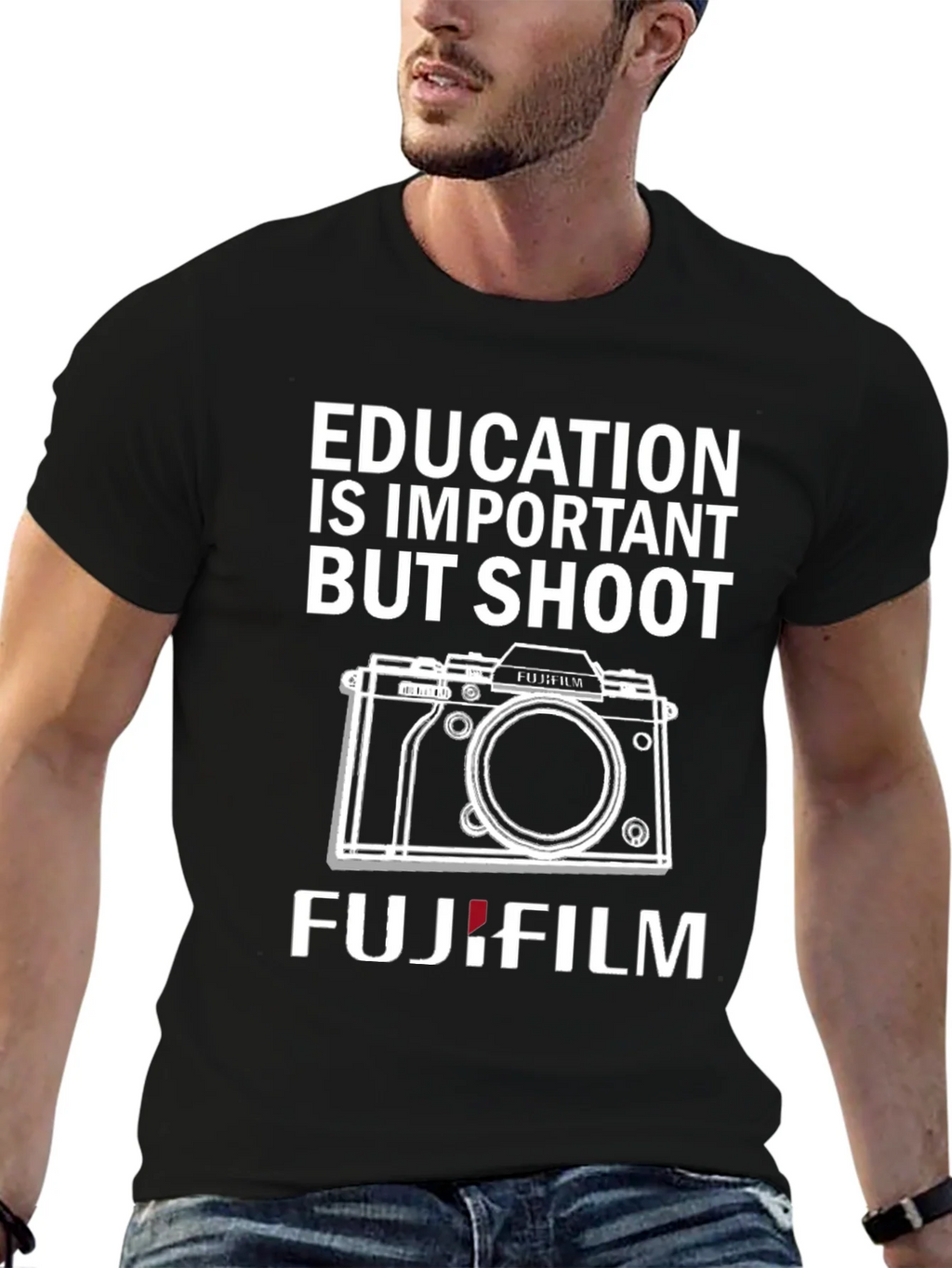 Education Is Important But Shoot Fujifilm T-Shirt