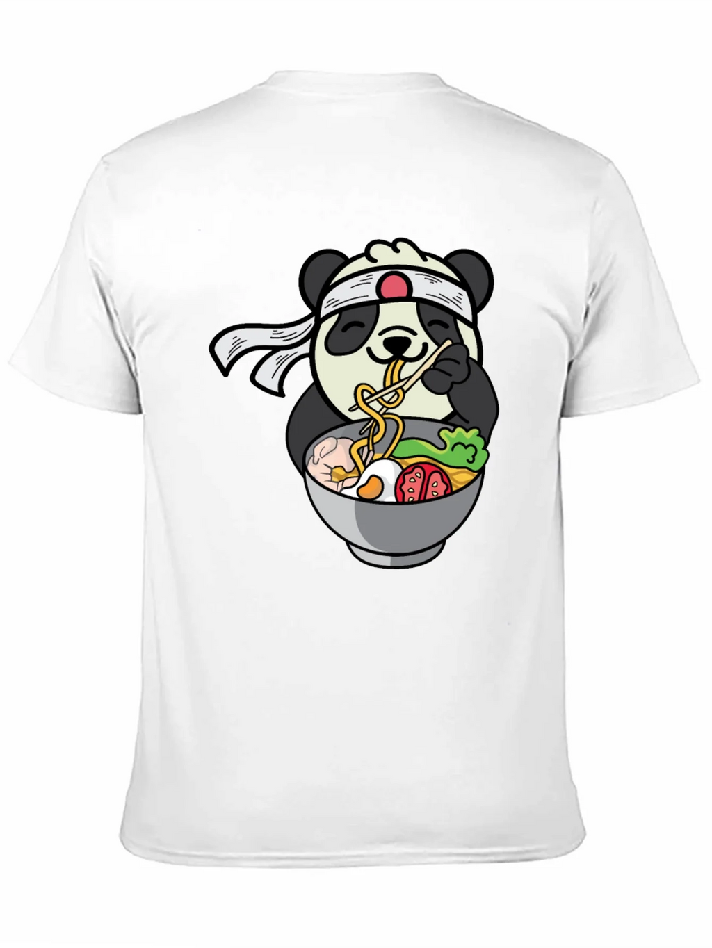 Panda Ramen Graphic T-Shirt - Cute Anime Food Tee