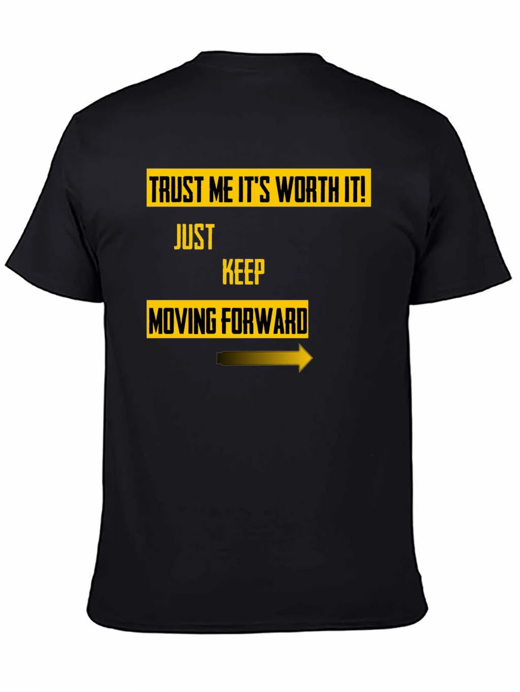 Trust Me Worth It Black Graphic Tee