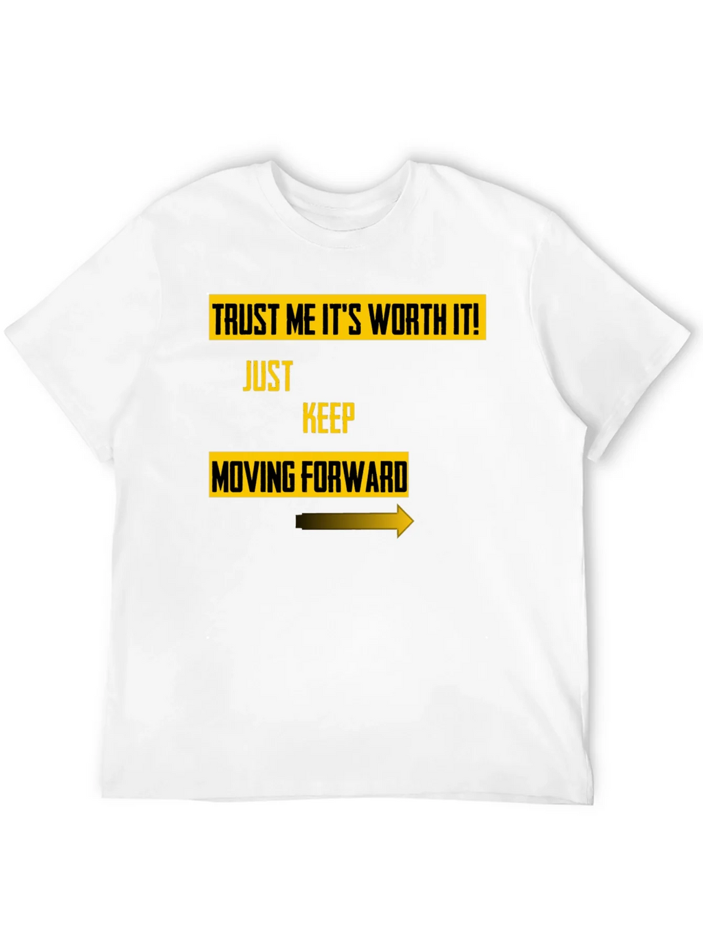 Trust Me Worth It Black Graphic Tee