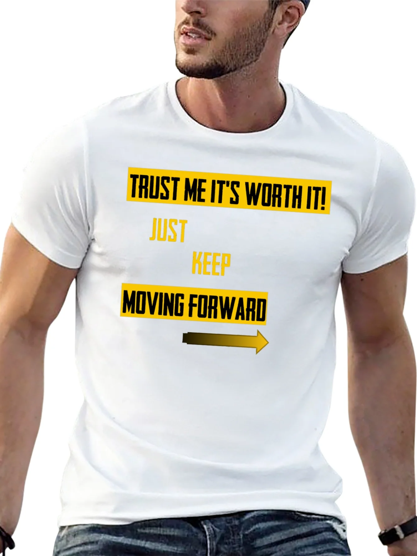 Trust Me Worth It Black Graphic Tee