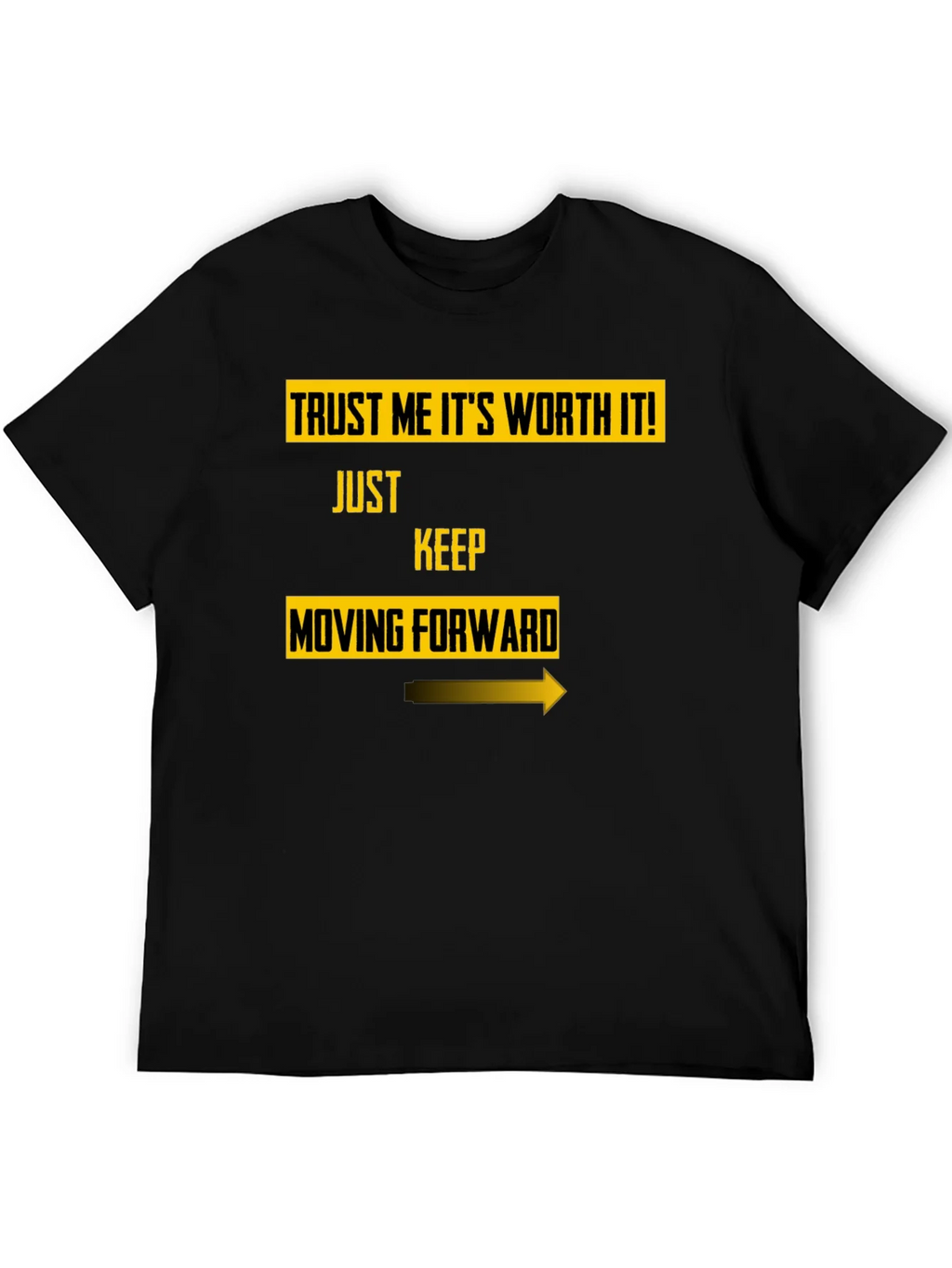 Trust Me Worth It Black Graphic Tee