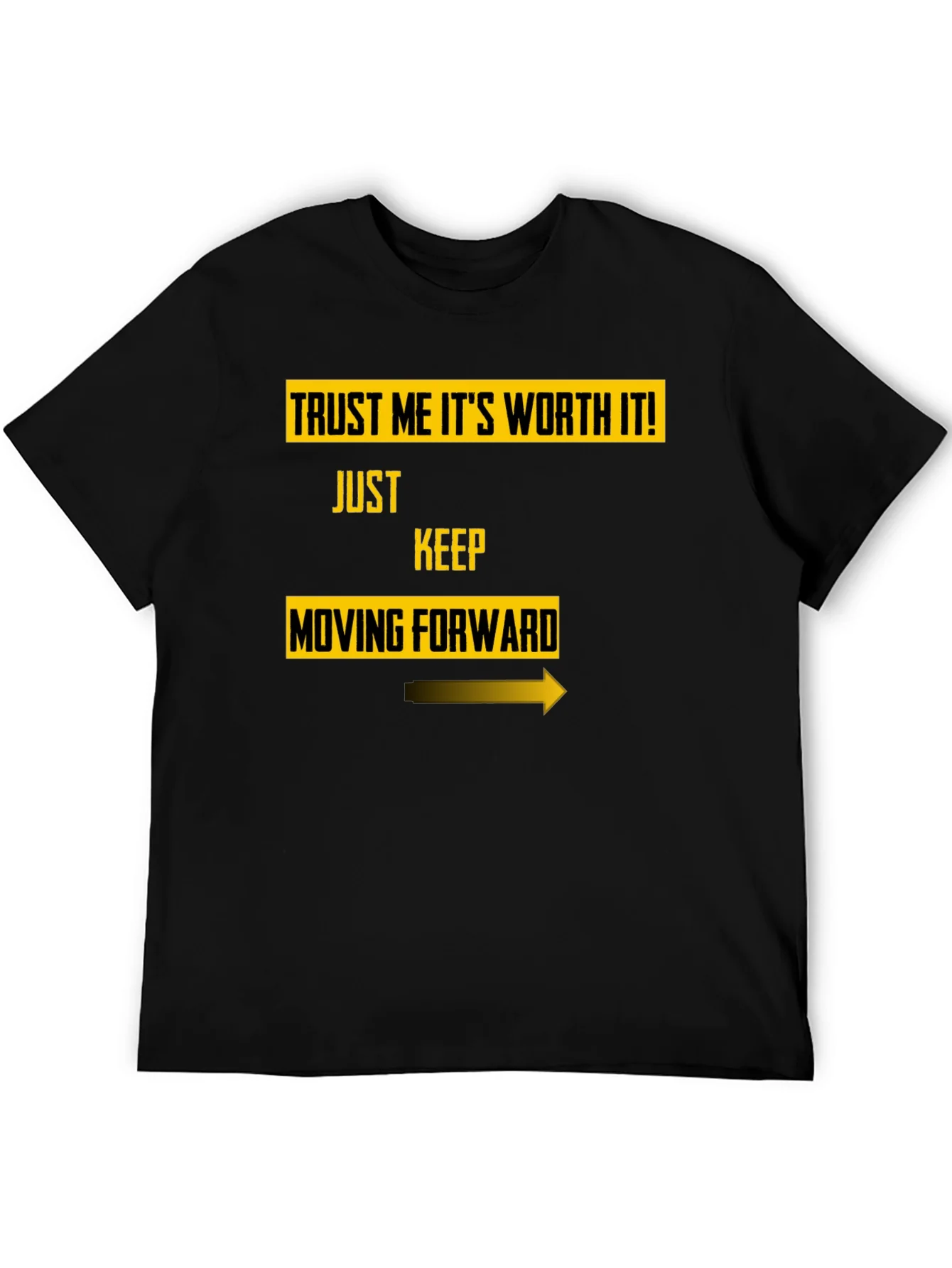 Trust Me Worth It Black Graphic Tee