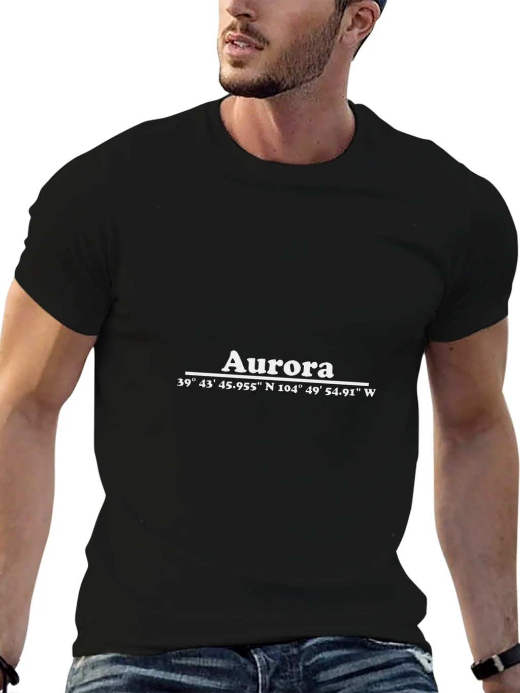 Aurora Coordinates T-Shirt - Black