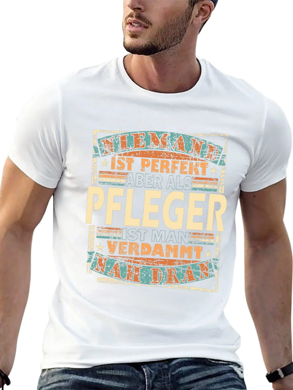 Funny German Caregiver T-Shirt - Pfleger Gift