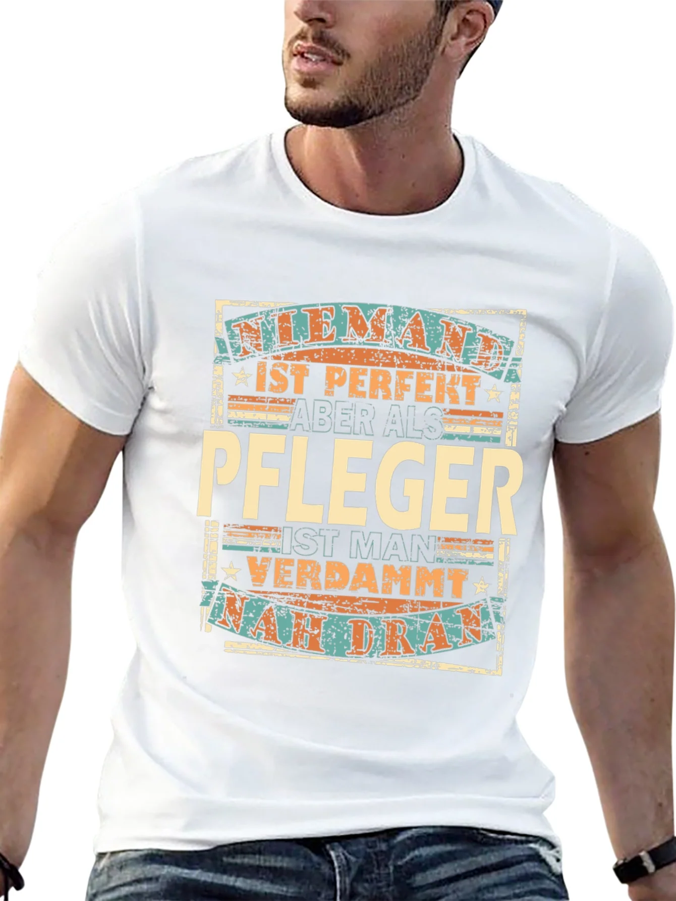 Funny German Caregiver T-Shirt - Pfleger Gift