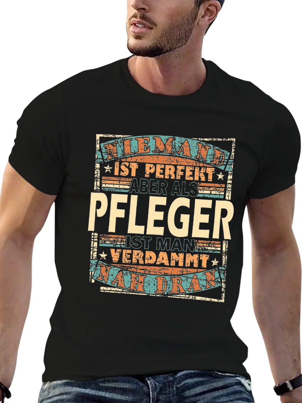 Funny German Caregiver T-Shirt - Pfleger Gift