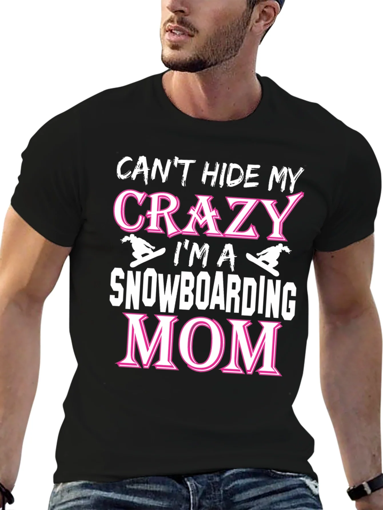 Crazy Snowboarding Mom Graphic Tee