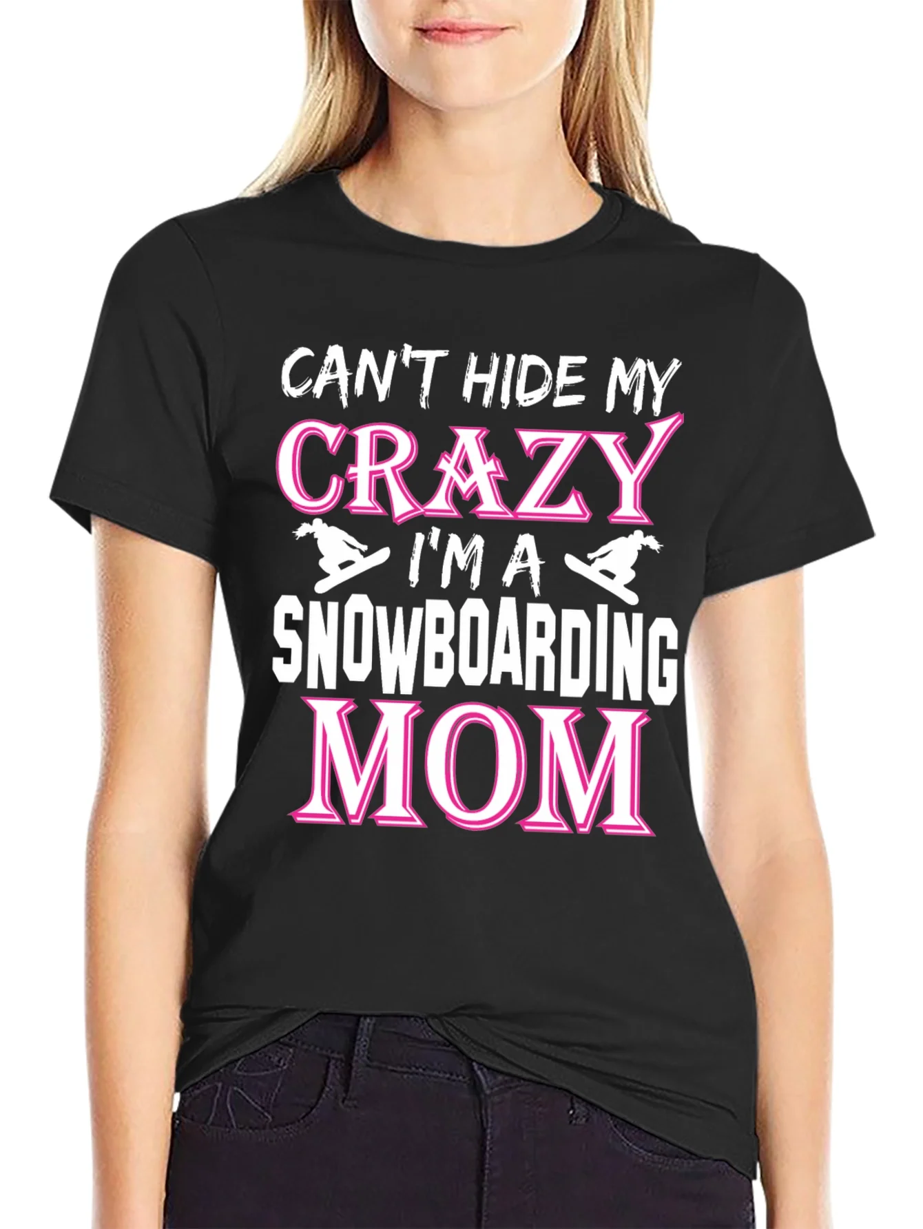 Crazy Snowboarding Mom Graphic Tee