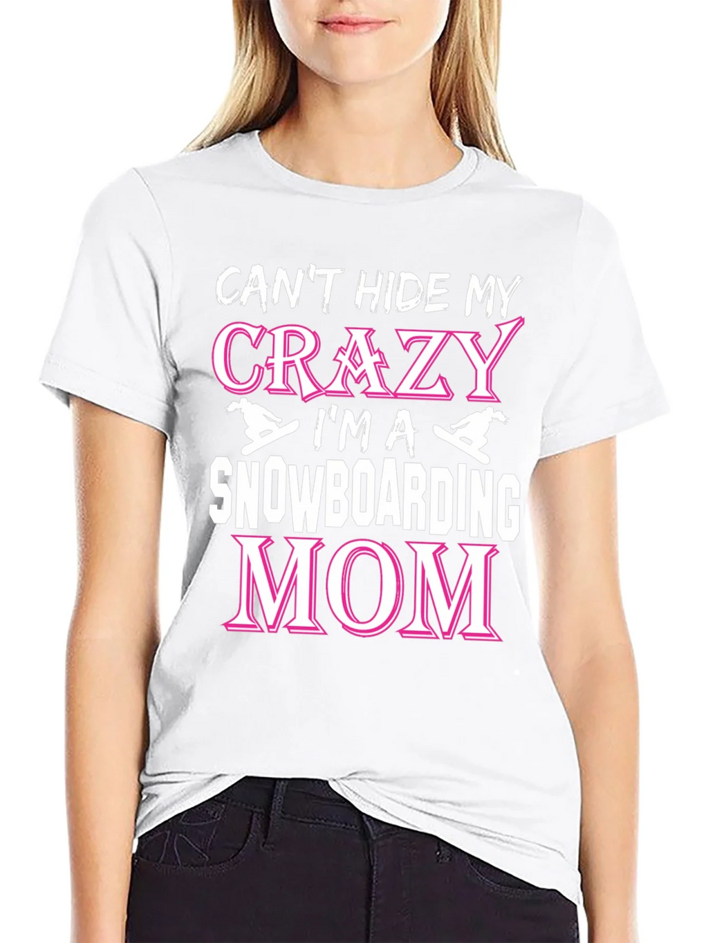 Crazy Snowboarding Mom Graphic Tee
