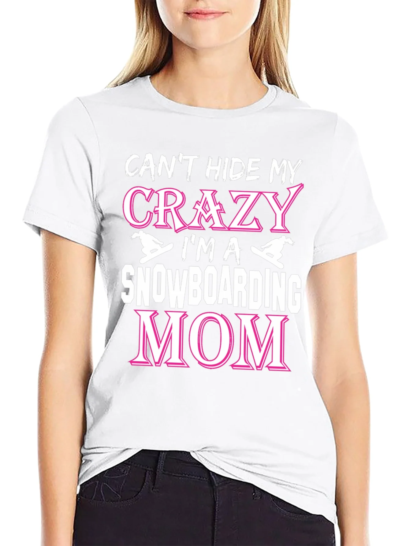 Crazy Snowboarding Mom Graphic Tee