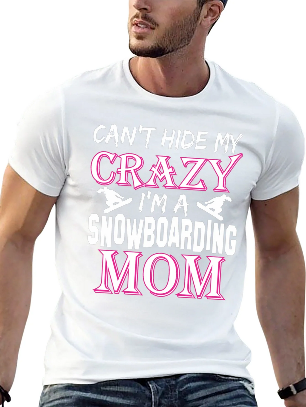 Crazy Snowboarding Mom Graphic Tee