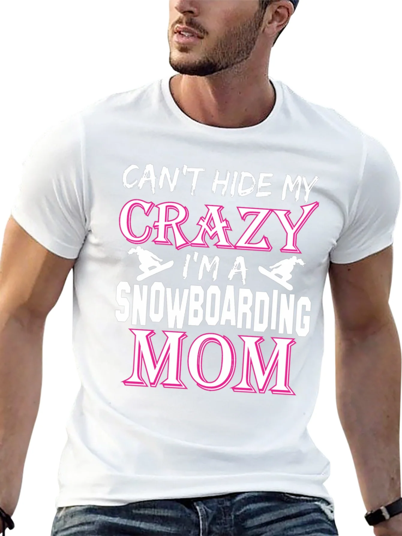 Crazy Snowboarding Mom Graphic Tee