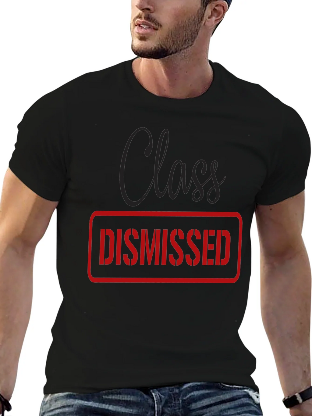 Class Dismissed Graphic Tee - Black Casual T-Shirt