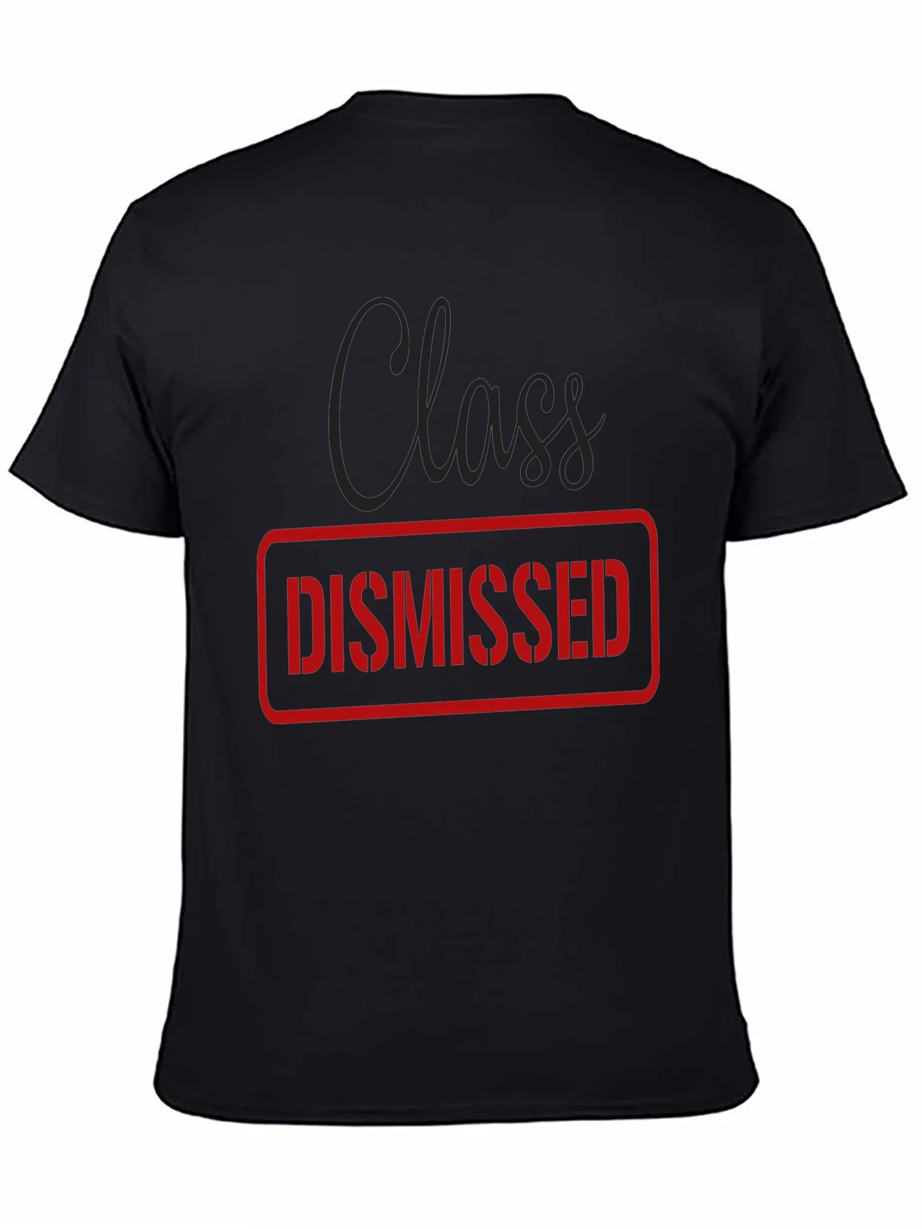 Class Dismissed Graphic Tee - Black Casual T-Shirt