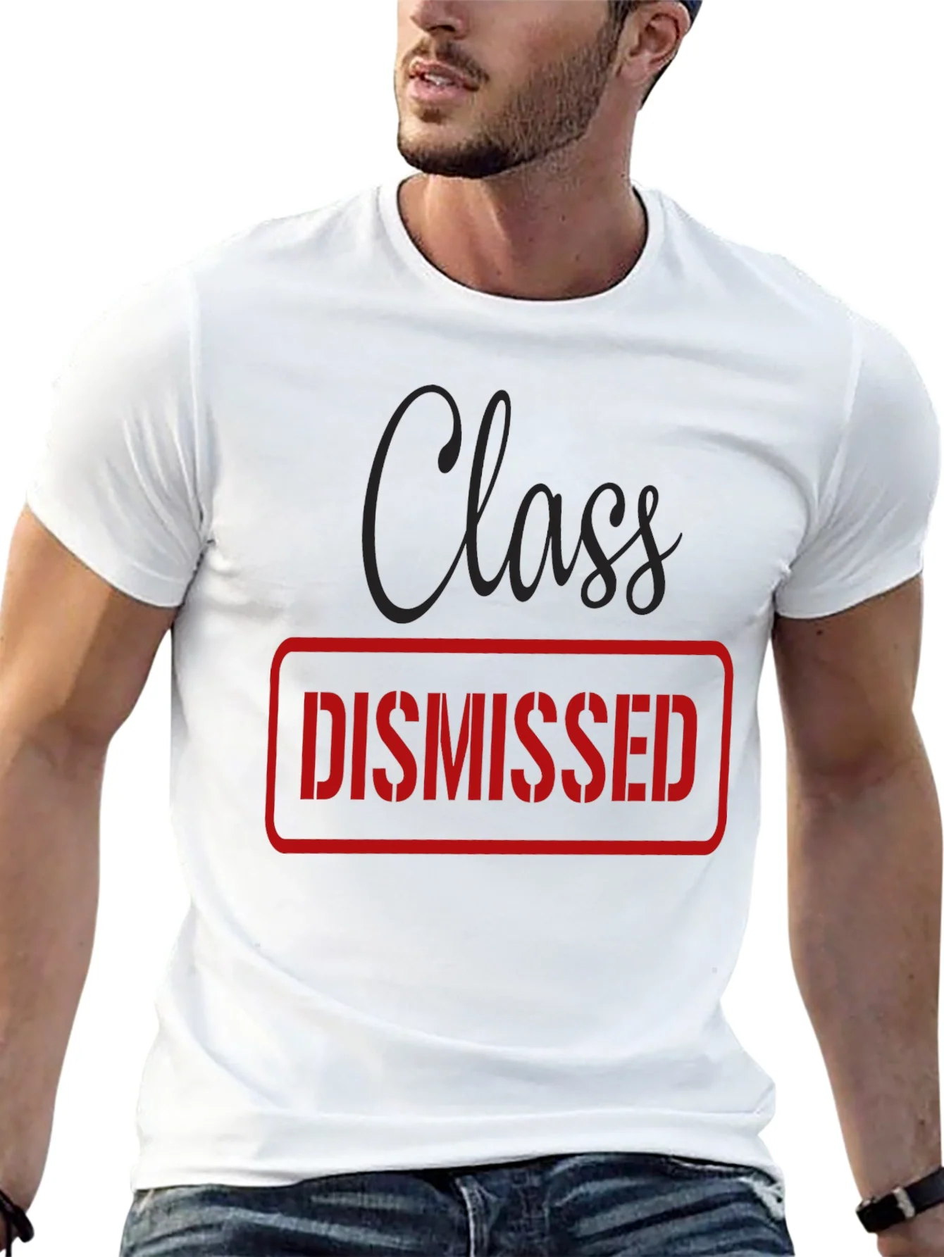 Class Dismissed Graphic Tee - Black Casual T-Shirt