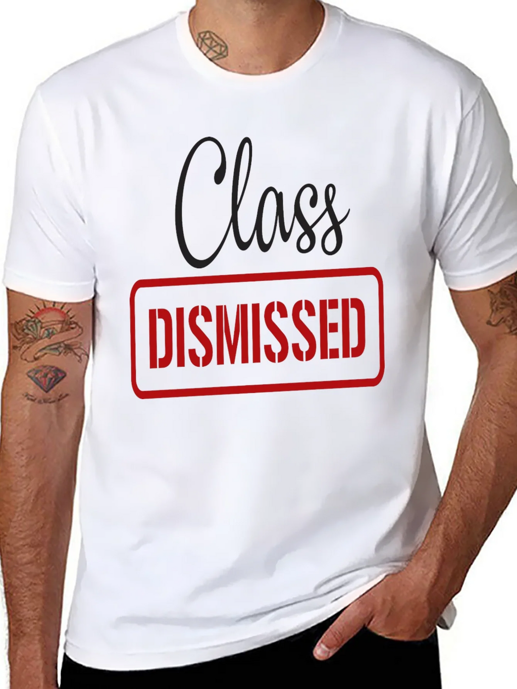 Class Dismissed Graphic Tee - Black Casual T-Shirt