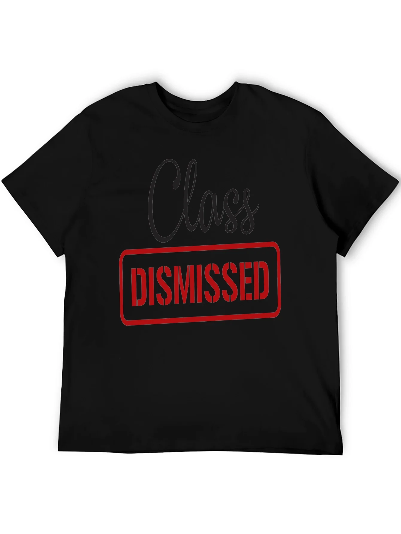 Class Dismissed Graphic Tee - Black Casual T-Shirt