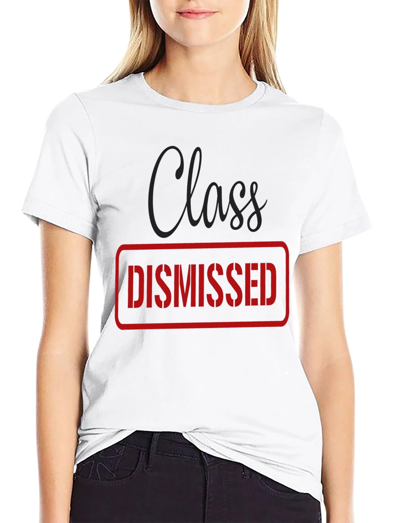 Class Dismissed Graphic Tee - Black Casual T-Shirt